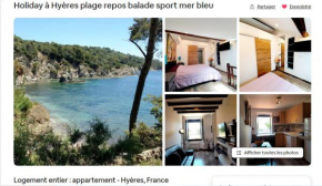 Holiday à Hyères plage repos balade sport mer bleu